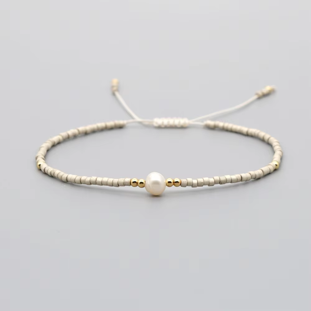 CCGOOD Miyuki Bracelet Dainty Beads Pulseras Simple Tiny Freshwater Pearl Bracelets For Women Fashion Jewelry