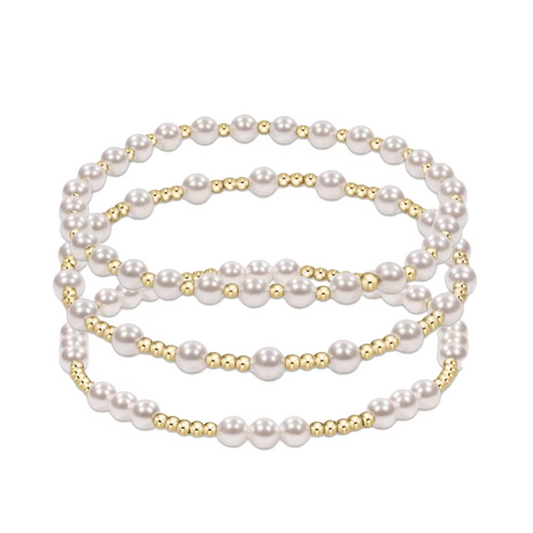 CCGOOD Golden Pearl Bracelet Women 18K Gold Plated Bead Bracelets Stack Pulseras De Mujer Jewelry Valentine Day Gift