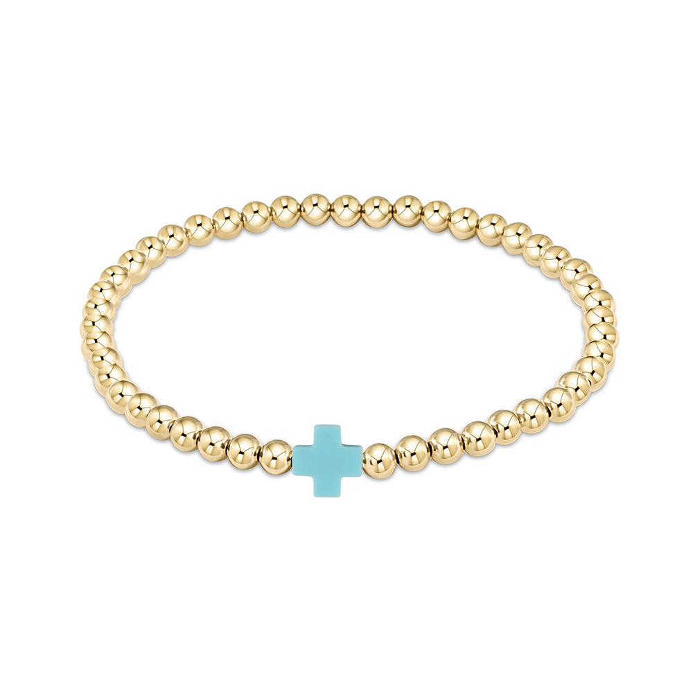 Pulsera CCGOOD con cruz multicolor apilable, pulseras de cuentas de bolas chapadas en oro de 18 K para mujer, joyería bohemia, pulseras impermeables