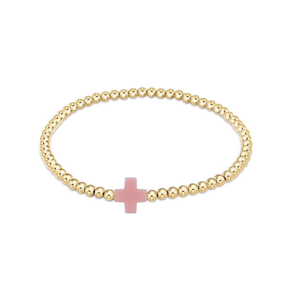 Pulsera cruzada CCGOOD apilable chapada en oro de 18 K para mujer, pulseras de cuentas impermeables, joyería de perlas de concha natural