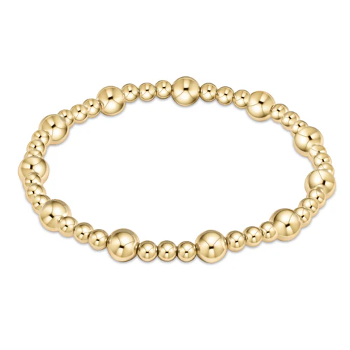 CCGOOD Gold Plated Ball Beads Bracelet Stack Tarnish Resistant Jewelry