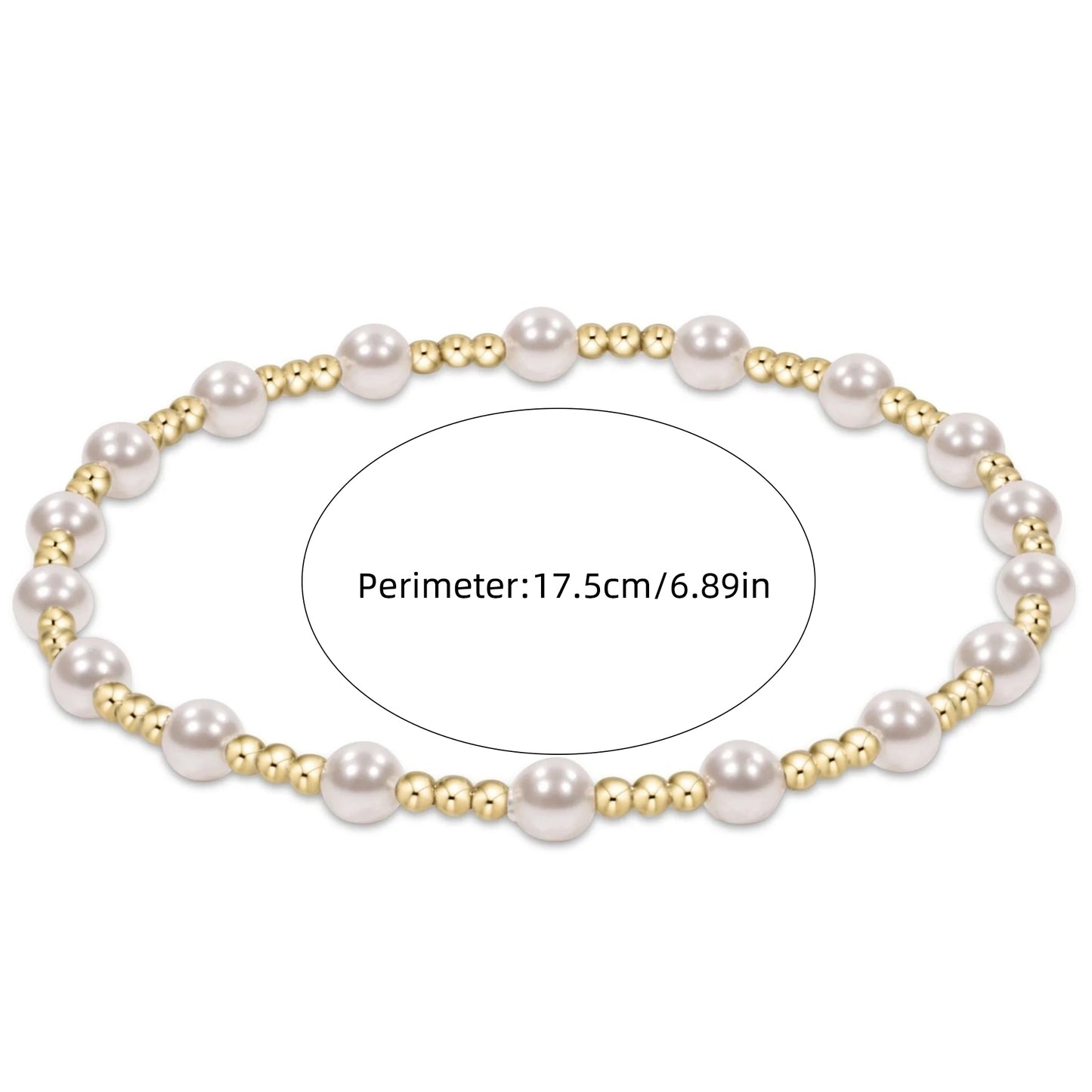 CCGOODGold Ball Beads Bracelet Pearl Bracelets Elegant Jewelry