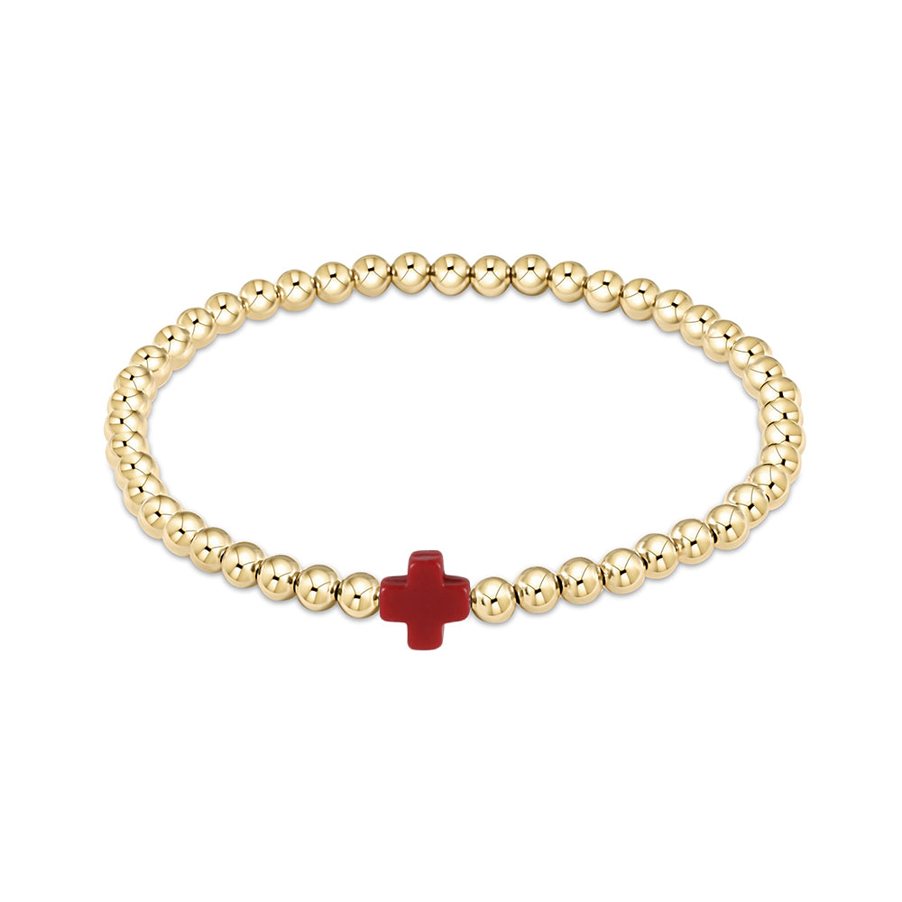 Pulsera CCGOOD con cruz multicolor apilable, pulseras de cuentas de bolas chapadas en oro de 18 K para mujer, joyería bohemia, pulseras impermeables